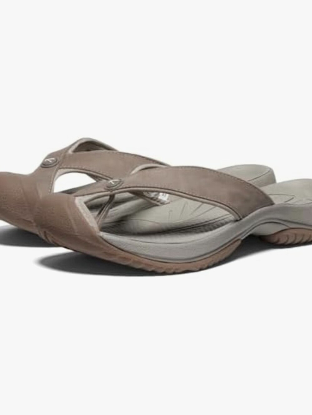 NWT Keen Waimea Leather Bump Toe Water Resistant Sandals Size 9 Brindle Birch
